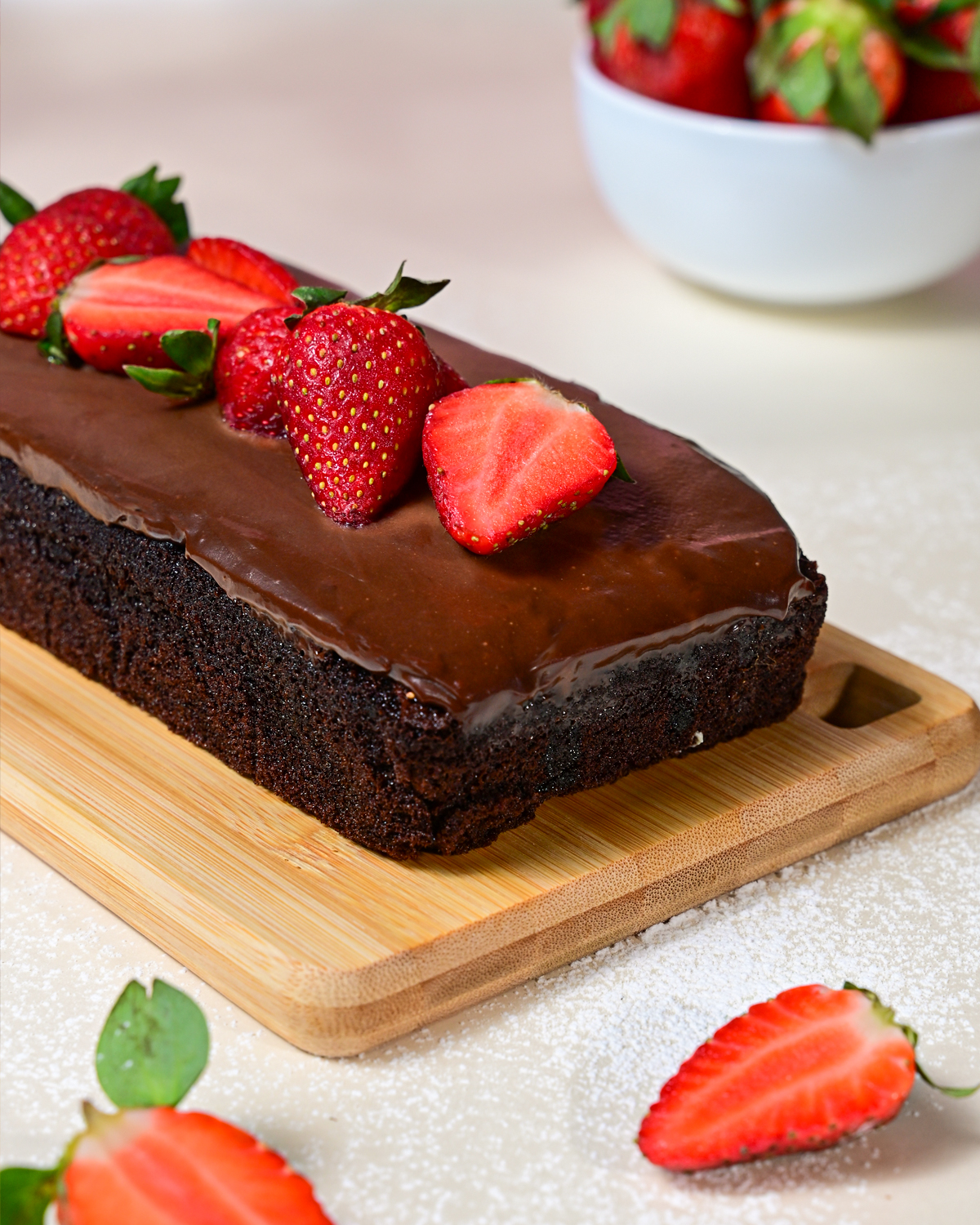 Choco Explosive Strawberry Loaf